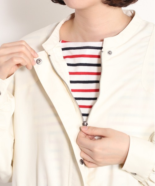 cepo（セポ）の「バンドカラー ワッシャーロングコート（その他アウター・レディース・オフホワイト/オリーブ・M）」の20枚目の写真