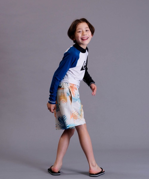 (取寄) クイック シルバー キッズ ボーイズ オール タイム ロング スリーブ キッズ) All クイックシルバー(QUIKSILVER) ラッシュガード 長袖 NEW TOURS LR