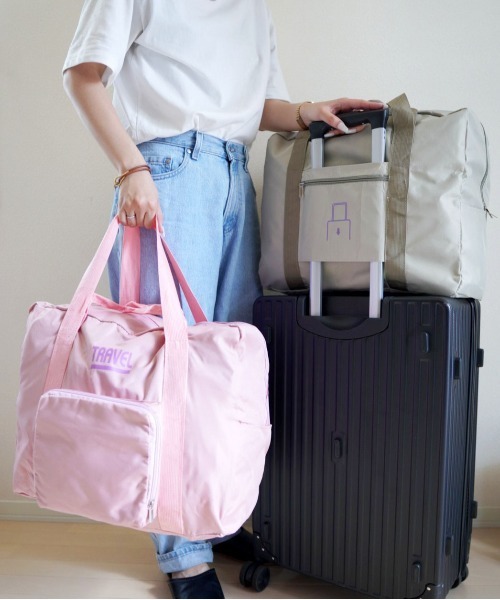 折りたたみ式 トラベル スクエア トートバッグ / 旅行バッグ #_