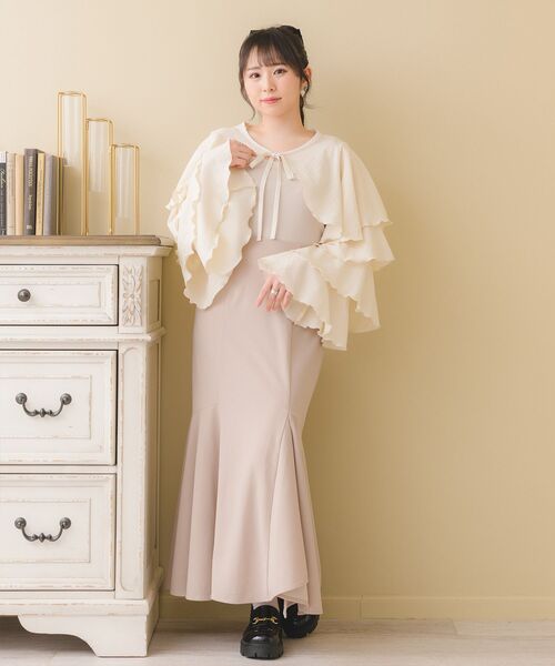 ems excite（エムズエキサイト）の「フリルスリーブボレロ&キャミSET（シャツ/ブラウス・レディース・ナチュラル/ホワイト/ブラック・FREE）」の15枚目の写真