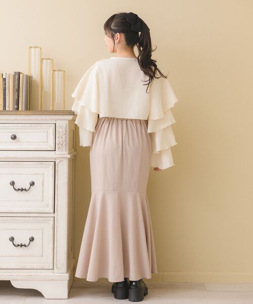 ems excite（エムズエキサイト）の「フリルスリーブボレロ&キャミSET（シャツ/ブラウス・レディース・ナチュラル/ホワイト/ブラック・FREE）」の12枚目の写真