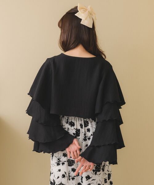 ems excite（エムズエキサイト）の「フリルスリーブボレロ&キャミSET（シャツ/ブラウス・レディース・ナチュラル/ホワイト/ブラック・FREE）」の20枚目の写真