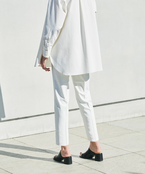 CEL ANSWER（シーイーエルアンサー）の「オーバーサイズテーラードシャツ（シャツ/ブラウス・レディース・ホワイト/ネイビー・FREE）」の8枚目の写真