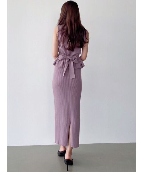 RESEXXY（リゼクシー）の「リブニットタイトスカート【セットアップ着用可能】（スカート・レディース・ピンク/ブラック/アイボリー・FREE）」の12枚目の写真