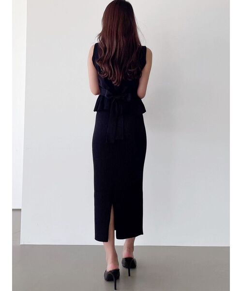 RESEXXY（リゼクシー）の「リブニットタイトスカート【セットアップ着用可能】（スカート・レディース・ピンク/ブラック/アイボリー・FREE）」の16枚目の写真