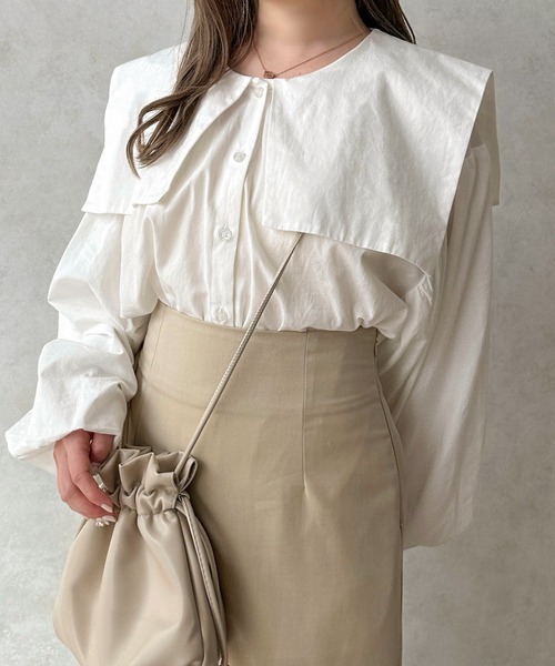 apres jour clair(アプレジュールクレア)の「【apres jour clair】アソート襟ブラウス【ZOZOTOWN限定アイテム】(シャツ/ブラウス・レディース・アイボリー/オフホワイト/ホワイト系その他/ベージュ系その他・フリー/X-LARGE)」の3枚目の写真