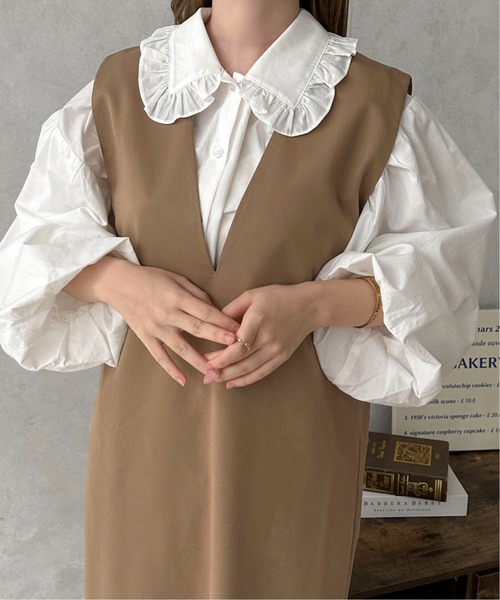 apres jour clair(アプレジュールクレア)の「【apres jour clair】アソート襟ブラウス【ZOZOTOWN限定アイテム】(シャツ/ブラウス・レディース・アイボリー/オフホワイト/ホワイト系その他/ベージュ系その他・フリー/X-LARGE)」の1枚目の写真