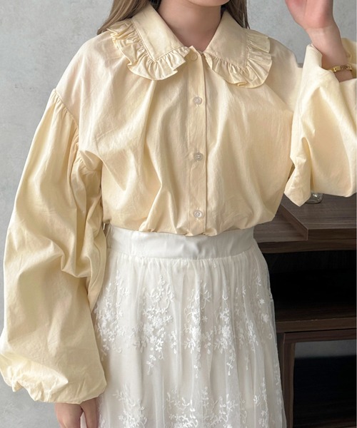 apres jour clair(アプレジュールクレア)の「【apres jour clair】アソート襟ブラウス【ZOZOTOWN限定アイテム】(シャツ/ブラウス・レディース・アイボリー/オフホワイト/ホワイト系その他/ベージュ系その他・フリー/X-LARGE)」の2枚目の写真