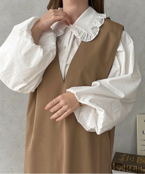 apres jour clair(アプレジュールクレア)の「【apres jour clair】アソート襟ブラウス【ZOZOTOWN限定アイテム】(シャツ/ブラウス・レディース・アイボリー/オフホワイト/ホワイト系その他/ベージュ系その他・フリー/X-LARGE)」の9枚目の写真