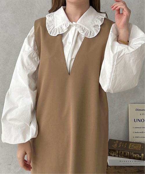 apres jour clair(アプレジュールクレア)の「【apres jour clair】アソート襟ブラウス【ZOZOTOWN限定アイテム】(シャツ/ブラウス・レディース・アイボリー/オフホワイト/ホワイト系その他/ベージュ系その他・フリー/X-LARGE)」の10枚目の写真