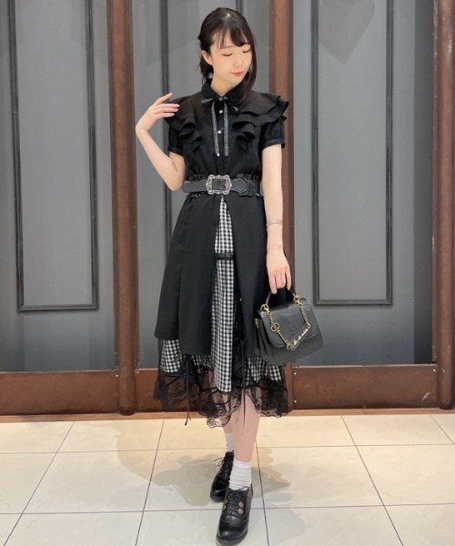 axes femme(アクシーズファム)の「鍵×チェーンポシェット(ショルダーバッグ・レディース・キナリ/ブラック/ブラウン・FREE)」の4枚目の写真