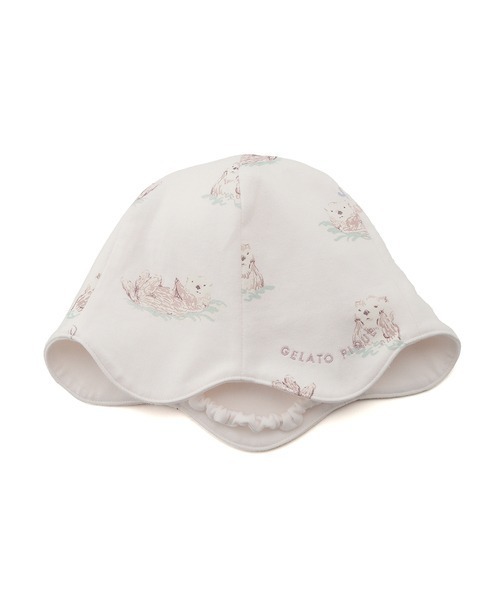 gelato pique（ジェラートピケ）の「【BABY】ラッコ柄チューリップ 