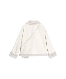 LA POMME petit（ラポミ・プチ）の「ミニバッグ付きホワイトファー