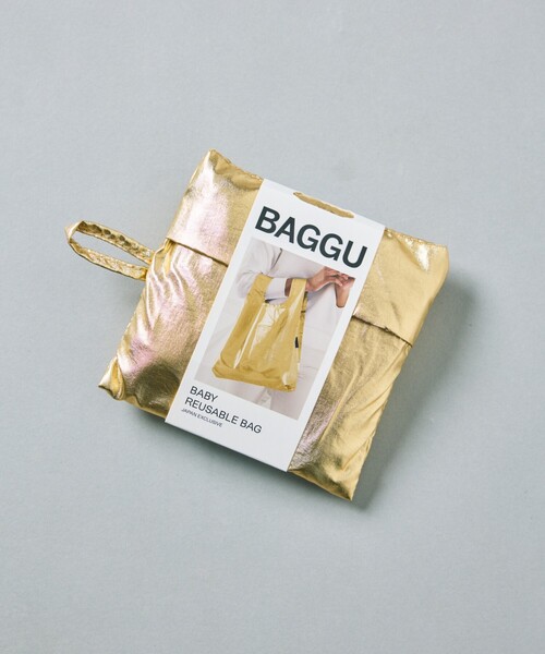BAGGU（バグー）の「BAGGU/バグゥ BABY BAGGU メタリック/ ナイロン ベイビーバグゥメタリック（エコバッグ/サブバッグ・メンズ・パープル/シルバー/ゴールド/その他/ピンク/ブルーグリーン/サックスブルー・ONE SIZE）」の13枚目の写真