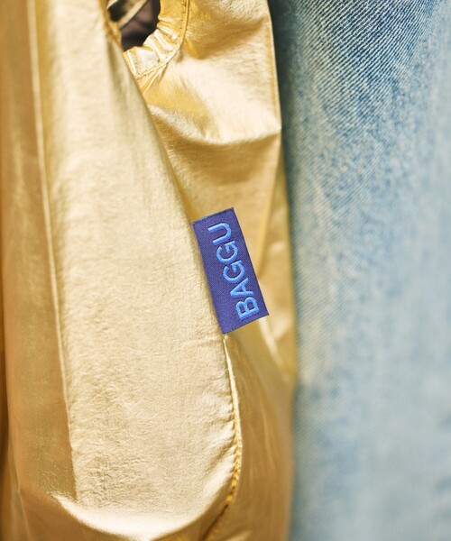 BAGGU（バグー）の「BAGGU/バグゥ BABY BAGGU メタリック/ ナイロン ベイビーバグゥメタリック（エコバッグ/サブバッグ・メンズ・パープル/シルバー/ゴールド/その他/ピンク/ブルーグリーン/サックスブルー・ONE SIZE）」の17枚目の写真