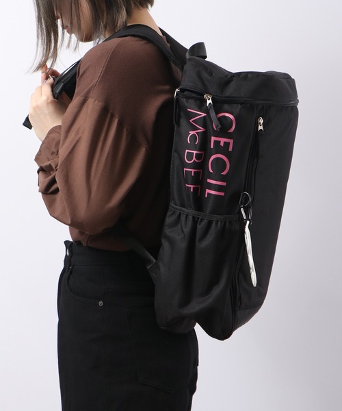 CECIL McBEE（セシルマクビー）の「ポリキャンスクエアリュック（バックパック/リュック・レディース・ピンク/ブラック・F）」の12枚目の写真