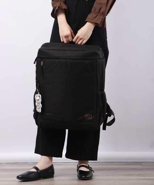 CECIL McBEE（セシルマクビー）の「ポリキャンスクエアリュック（バックパック/リュック・レディース・ピンク/ブラック・F）」の14枚目の写真