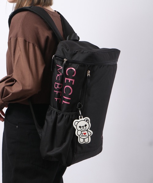 CECIL McBEE（セシルマクビー）の「ポリキャンスクエアリュック（バックパック/リュック・レディース・ピンク/ブラック・F）」の11枚目の写真