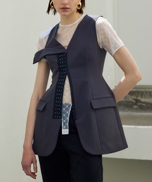 PRANK PROJECT | アシンメトリージレトップ / Asymmetry Gilet Top(ベスト)