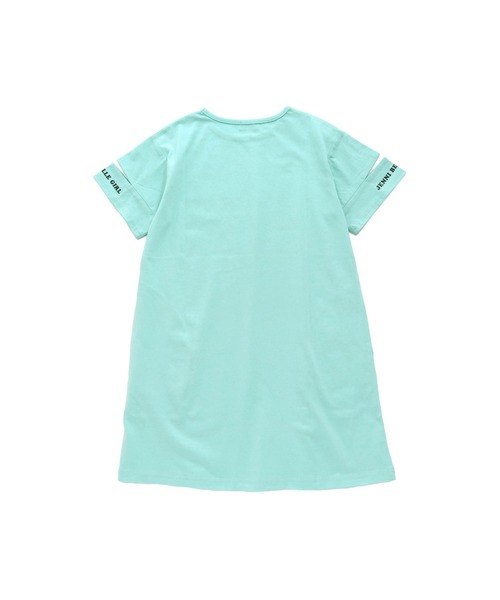 JENNI belle（ジェニィベル）の「【WEB限定】袖スリットワンピ（ワンピース・キッズ・ブラック/ミント・150cm/140cm/130cm/160cm）」の9枚目の写真