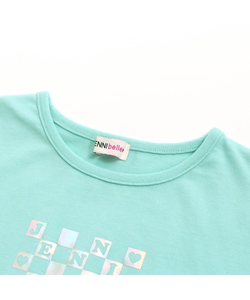 JENNI belle（ジェニィベル）の「【WEB限定】袖スリットワンピ（ワンピース・キッズ・ブラック/ミント・150cm/140cm/130cm/160cm）」の10枚目の写真