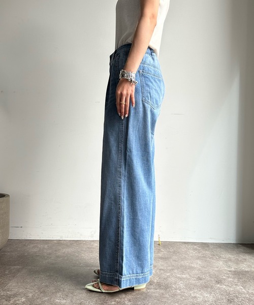 セール】【WEB限定】6オンスワイドデニムパンツ（デニムパンツ