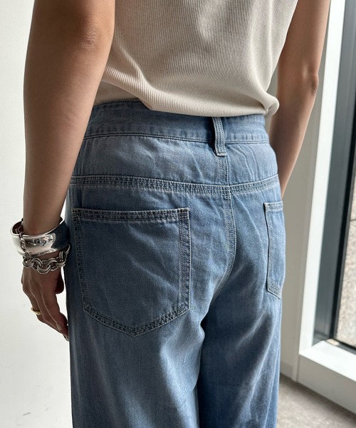 セール】【WEB限定】6オンスワイドデニムパンツ（デニムパンツ