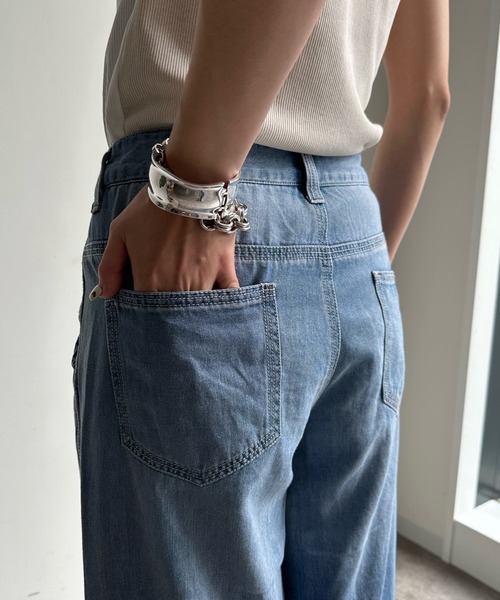 セール】【WEB限定】6オンスワイドデニムパンツ（デニムパンツ