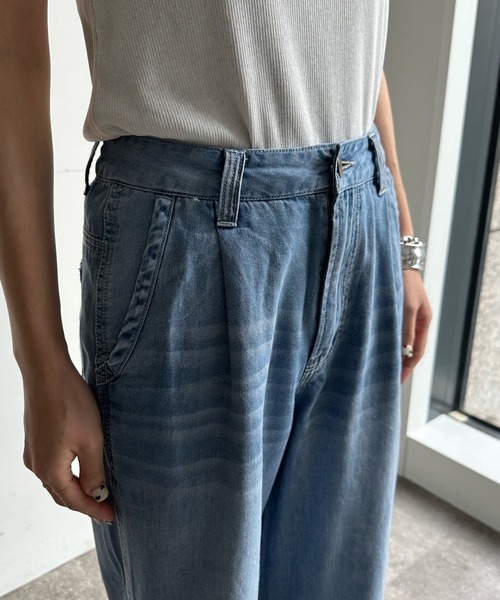 セール】【WEB限定】6オンスワイドデニムパンツ（デニムパンツ