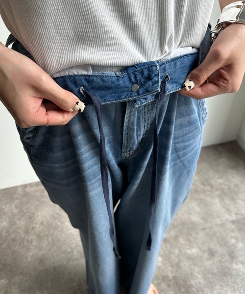 セール】【WEB限定】6オンスワイドデニムパンツ（デニムパンツ