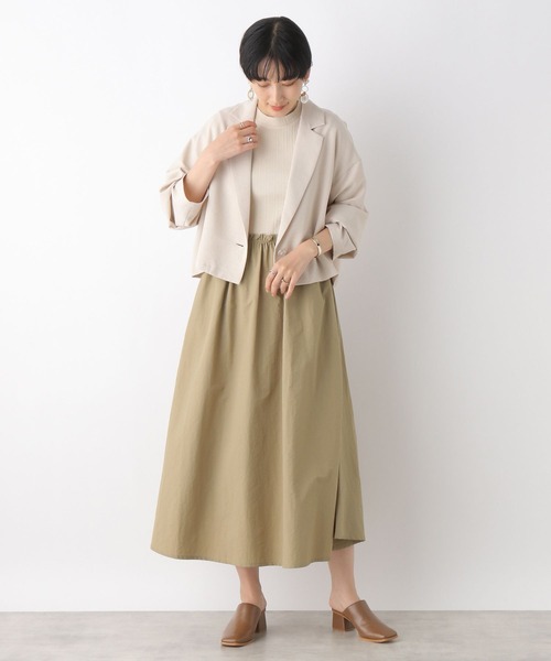 LEPSIM（レプシィム）の「カットドッキングフレアワンピース　196723（ワンピース・レディース・ブラック/ベージュ/アイボリー・FREE）」の5枚目の写真