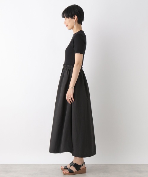 LEPSIM（レプシィム）の「カットドッキングフレアワンピース　196723（ワンピース・レディース・ブラック/ベージュ/アイボリー・FREE）」の8枚目の写真