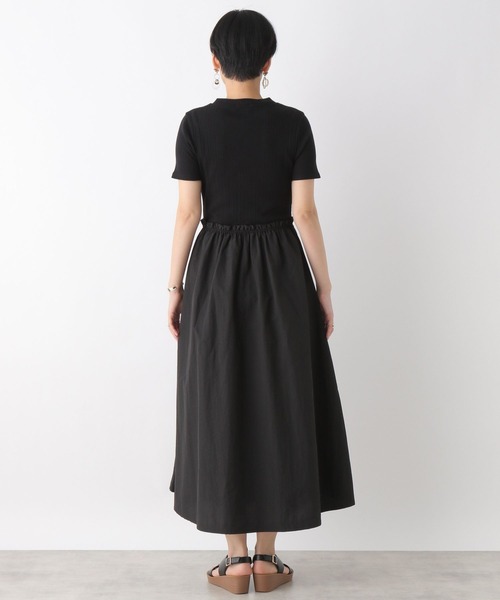 LEPSIM（レプシィム）の「カットドッキングフレアワンピース　196723（ワンピース・レディース・ブラック/ベージュ/アイボリー・FREE）」の9枚目の写真