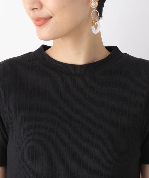 LEPSIM（レプシィム）の「カットドッキングフレアワンピース　196723（ワンピース・レディース・ブラック/ベージュ/アイボリー・FREE）」の10枚目の写真