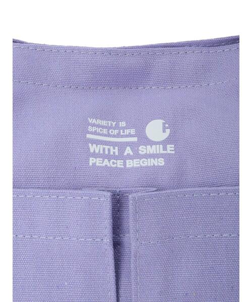 Samansa Mos2 blue（サマンサモスモスブルー）の「キャンバスアウトポケットトートバッグ（ハンドバッグ・レディース・ブラック/ラベンダー/キナリ・ﾌﾘ-）」の13枚目の写真