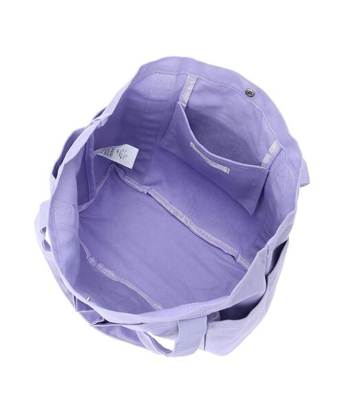 Samansa Mos2 blue（サマンサモスモスブルー）の「キャンバスアウトポケットトートバッグ（ハンドバッグ・レディース・ブラック/ラベンダー/キナリ・ﾌﾘ-）」の15枚目の写真