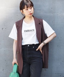 tiptop（ティップトップ）の「バイカラーアソートロゴTシャツ（Tシャツ/カットソー）」