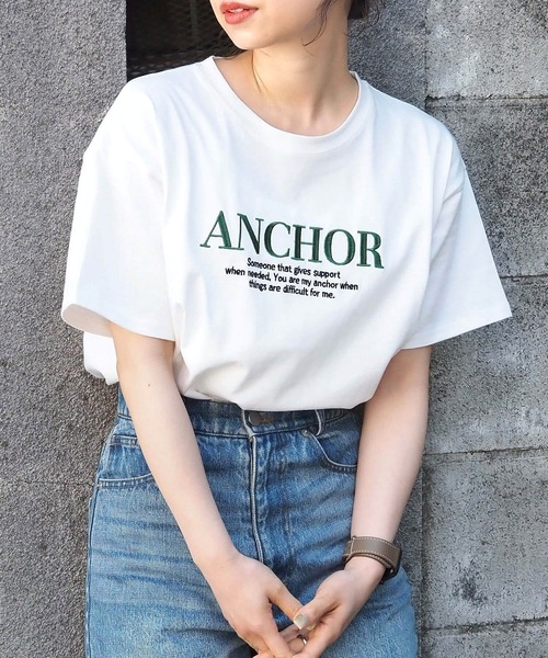 tiptop(ティップトップ)の「バイカラーアソートロゴTシャツ(Tシャツ/カットソー・レディース・ホワイト系その他2/ホワイト系その他3/ネイビー/オフホワイト/ホワイト系その他/ブラック系その他・FREE)」の4枚目の写真