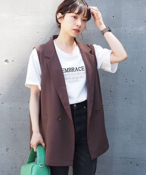 tiptop(ティップトップ)の「バイカラーアソートロゴTシャツ(Tシャツ/カットソー・レディース・ホワイト系その他2/ホワイト系その他3/ネイビー/オフホワイト/ホワイト系その他/ブラック系その他・FREE)」の15枚目の写真