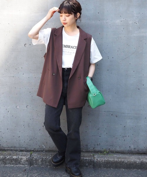 tiptop(ティップトップ)の「バイカラーアソートロゴTシャツ(Tシャツ/カットソー・レディース・ホワイト系その他2/ホワイト系その他3/ネイビー/オフホワイト/ホワイト系その他/ブラック系その他・FREE)」の16枚目の写真