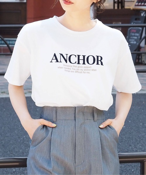 tiptop(ティップトップ)の「バイカラーアソートロゴTシャツ(Tシャツ/カットソー・レディース・ホワイト系その他2/ホワイト系その他3/ネイビー/オフホワイト/ホワイト系その他/ブラック系その他・FREE)」の18枚目の写真