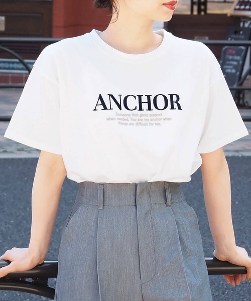 tiptop(ティップトップ)の「バイカラーアソートロゴTシャツ(Tシャツ/カットソー・レディース・ホワイト系その他2/ホワイト系その他3/ネイビー/オフホワイト/ホワイト系その他/ブラック系その他・FREE)」の19枚目の写真