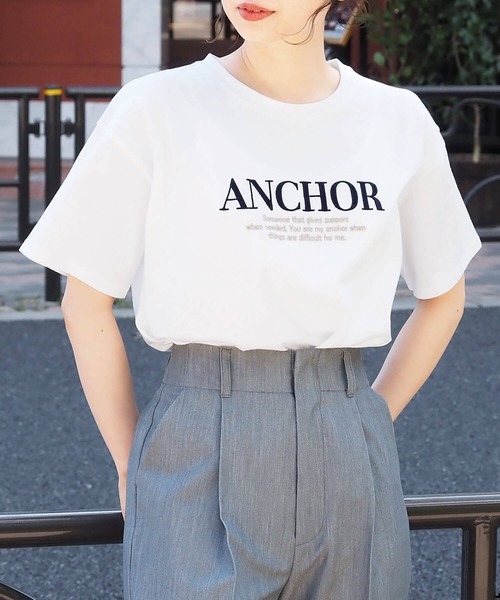 tiptop(ティップトップ)の「バイカラーアソートロゴTシャツ(Tシャツ/カットソー・レディース・ホワイト系その他2/ホワイト系その他3/ネイビー/オフホワイト/ホワイト系その他/ブラック系その他・FREE)」の20枚目の写真