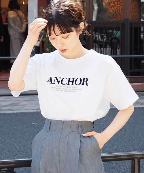 tiptop(ティップトップ)の「バイカラーアソートロゴTシャツ(Tシャツ/カットソー・レディース・ホワイト系その他2/ホワイト系その他3/ネイビー/オフホワイト/ホワイト系その他/ブラック系その他・FREE)」の21枚目の写真