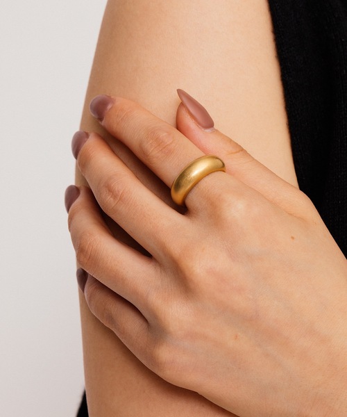 whim(ウィム)の「Simple Mat Ring-シンプルリング-(リング・レディース・シルバー/ゴールド・FREE)」の2枚目の写真