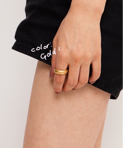 whim(ウィム)の「Simple Mat Ring-シンプルリング-(リング・レディース・シルバー/ゴールド・FREE)」の4枚目の写真