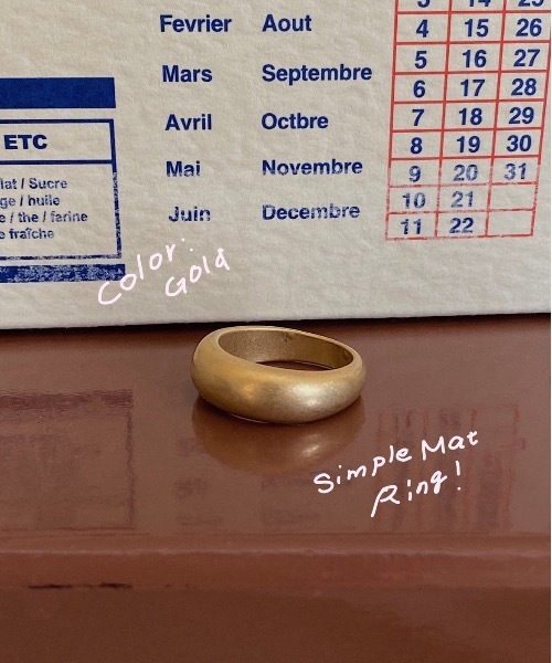 whim(ウィム)の「Simple Mat Ring-シンプルリング-(リング・レディース・シルバー/ゴールド・FREE)」の3枚目の写真