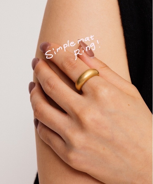 whim(ウィム)の「Simple Mat Ring-シンプルリング-(リング・レディース・シルバー/ゴールド・FREE)」の16枚目の写真