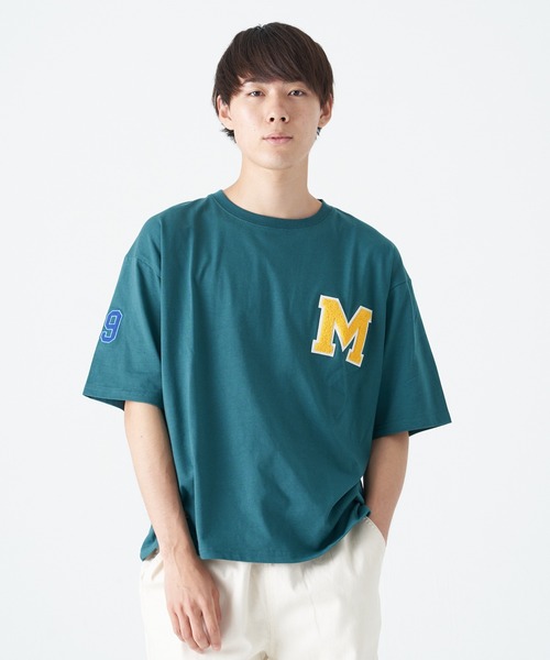 CORISCO（コリスコ）の「サガラワッペン 半袖BIG TEE(M1)（Tシャツ/カットソー・メンズ・レッド/ブラック/ライトグレー/ホワイト/ブルー/グリーン・X-LARGE/MEDIUM/LARGE）」の4枚目の写真