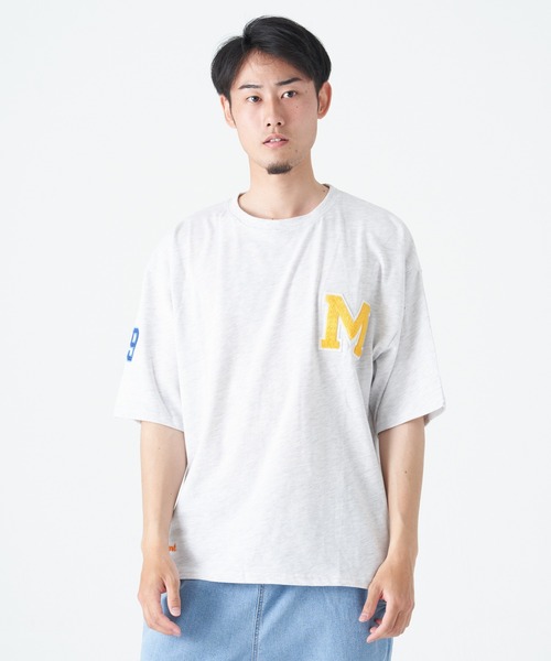 CORISCO（コリスコ）の「サガラワッペン 半袖BIG TEE(M1)（Tシャツ/カットソー・メンズ・レッド/ブラック/ライトグレー/ホワイト/ブルー/グリーン・X-LARGE/MEDIUM/LARGE）」の3枚目の写真